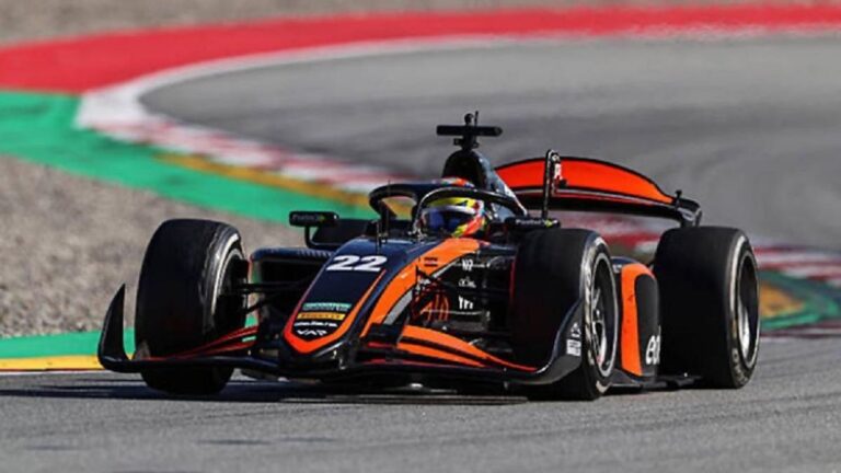 Gran actuación de Nicolás Varrone en la Fórmula 2 Championship: terminó séptimo y logró récord de vuelta