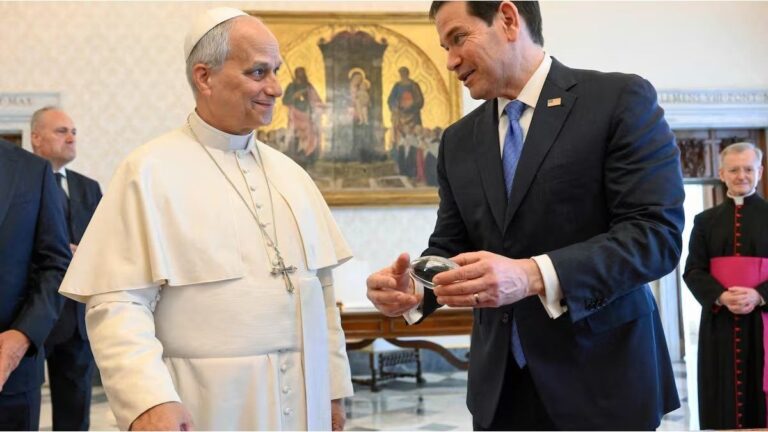 Marco Rubio se reunió con el papa León XIV para intentar bajar la tensión entre el Vaticano y Trump