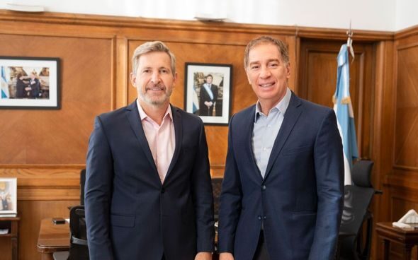 Rogelio Frigerio se reunió con Diego Santilli en la Casa Rosada y manifestó su respaldo a la reforma electoral