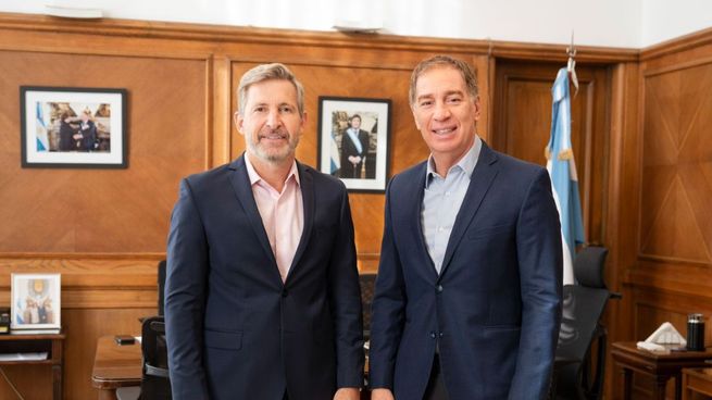 Rogelio Frigerio se reunió con Diego Santilli en la Casa Rosada y manifestó su respaldo a la reforma electoral