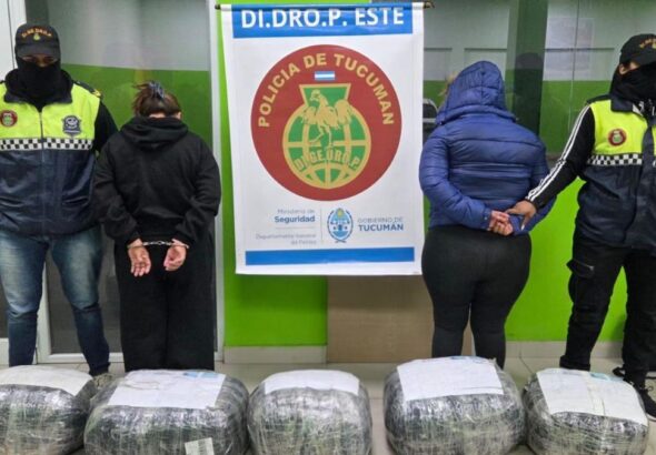 Tucumán: incautaron 48 kilos de marihuana y detuvieron a dos mujeres