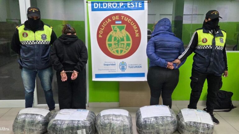 Tucumán: incautaron 48 kilos de marihuana y detuvieron a dos mujeres