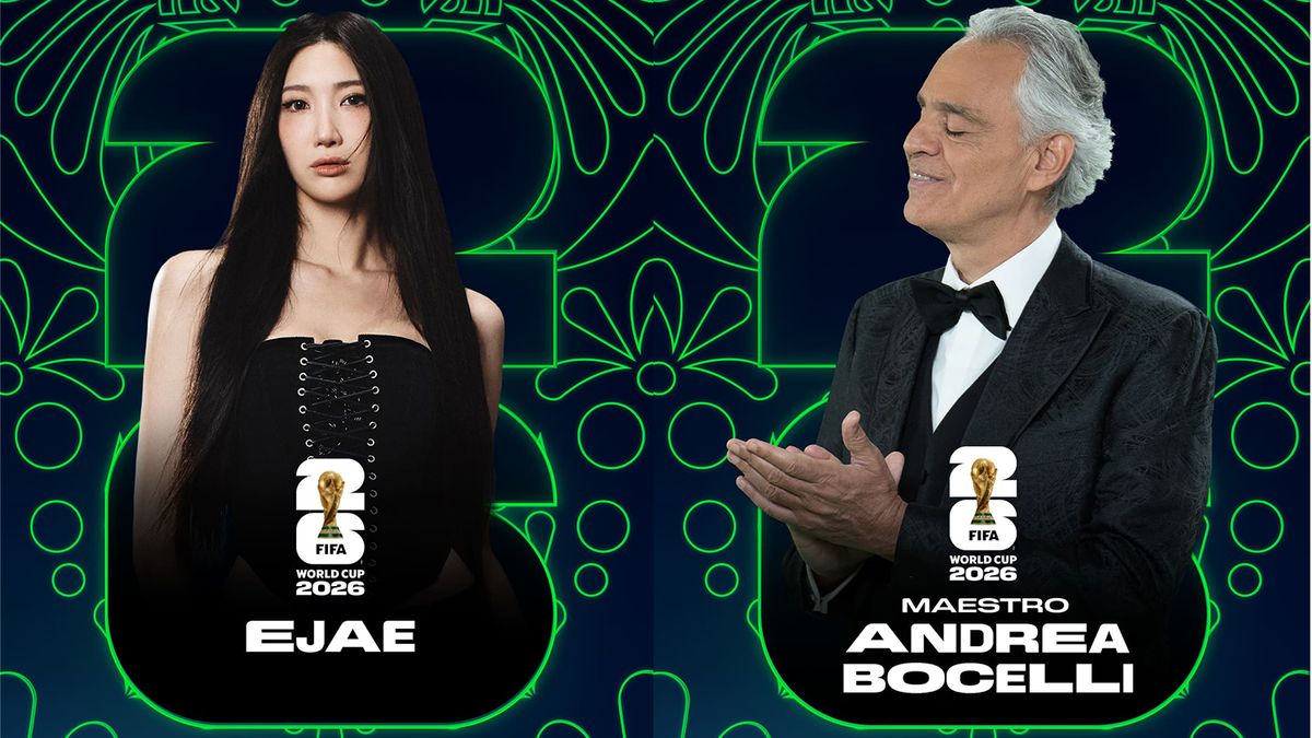 Andrea Bocelli y EJAE cantarán en la ceremonia inaugural el nuevo himno del Mundial 2026
