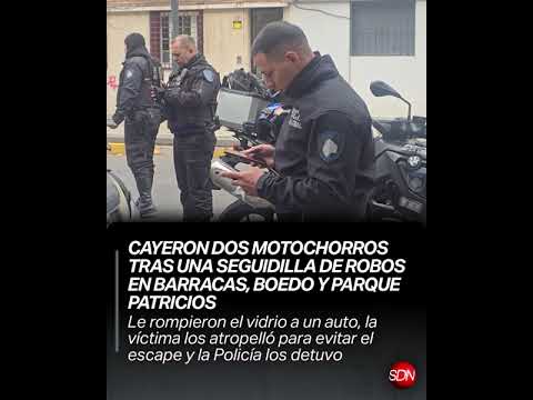 Cayeron dos motochorros tras una seguidilla de robos en Barracas, Boedo y Parque Patricios