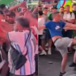 Escándalo: hinchas de Argentina y Argelia se pelearon a horas del partido