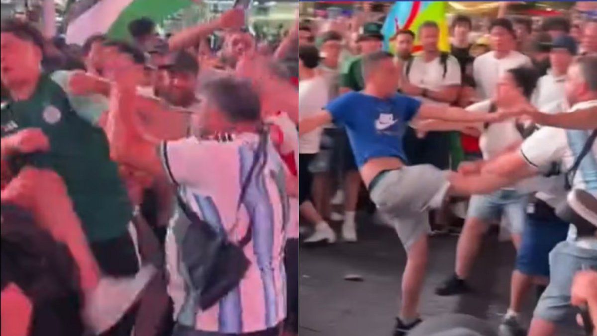 Escándalo: hinchas de Argentina y Argelia se pelearon a horas del partido