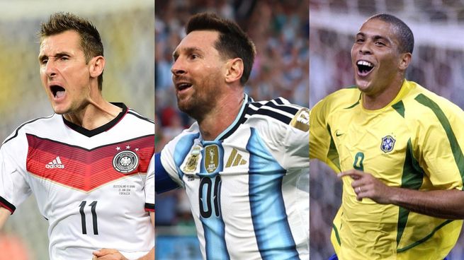 Messi, Klose, Pelé, Mbappé y más: quiénes son los máximos goleadores de la historia de los Mundiales