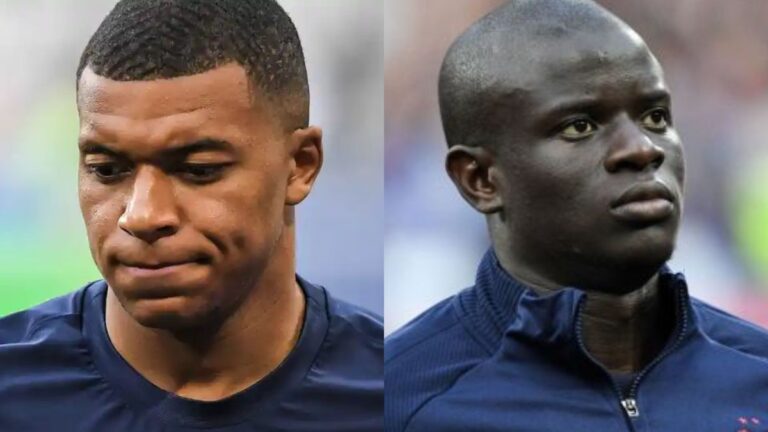 Polémica en la selección de Francia: el frío gesto entre Kylian Mbappé y N'Golo Kanté que reaviva la tensión interna