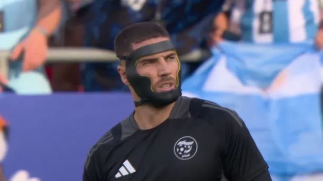 Por qué Luca Zidane usó una máscara en el debut de Argelia ante Argentina en el Mundial 2026