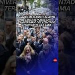¡Acto oficial! El presidente Javier Milei participa del homenaje a 32 años del ataque a la AMIA