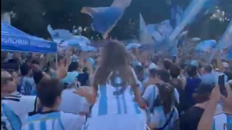 Banderazo argentino en Atlanta: los hinchas copan la ciudad en la previa del cruce con Egipto