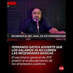 El secretario general de ATE San Luis, Fernando Gatica, visitó los estudios de SDN en el programa "E