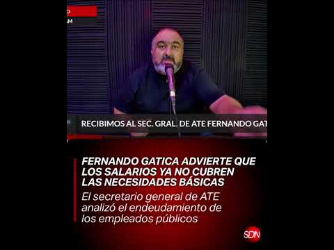 El secretario general de ATE San Luis, Fernando Gatica, visitó los estudios de SDN en el programa "E