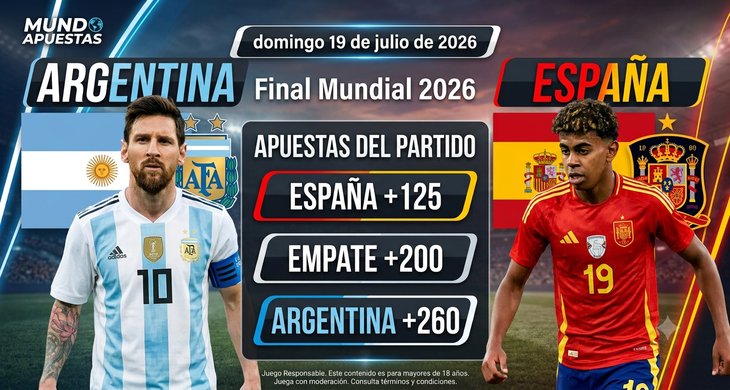 España parte como favorita en las apuestas para la final ante Argentina