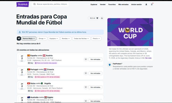 Los exorbitantes precios de la reventa para Argentina vs Cabo Verde: piden hasta u$s57