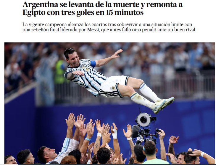 Los medios del mundo se rindieron ante la remontada de la Selección: elogios para Lionel Messi y la clasificación histórica