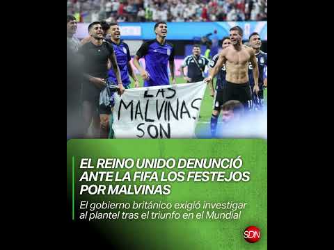 ¿Sanción para Argentina El Reino Unido denunció ante la FIFA los festejos por Malvinas