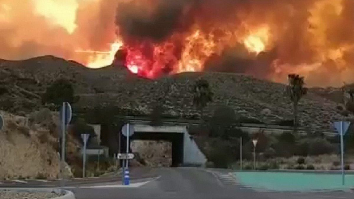 Un incendio forestal en España dejó al menos 12 muertos, más de 50 heridos y cientos de evacuados