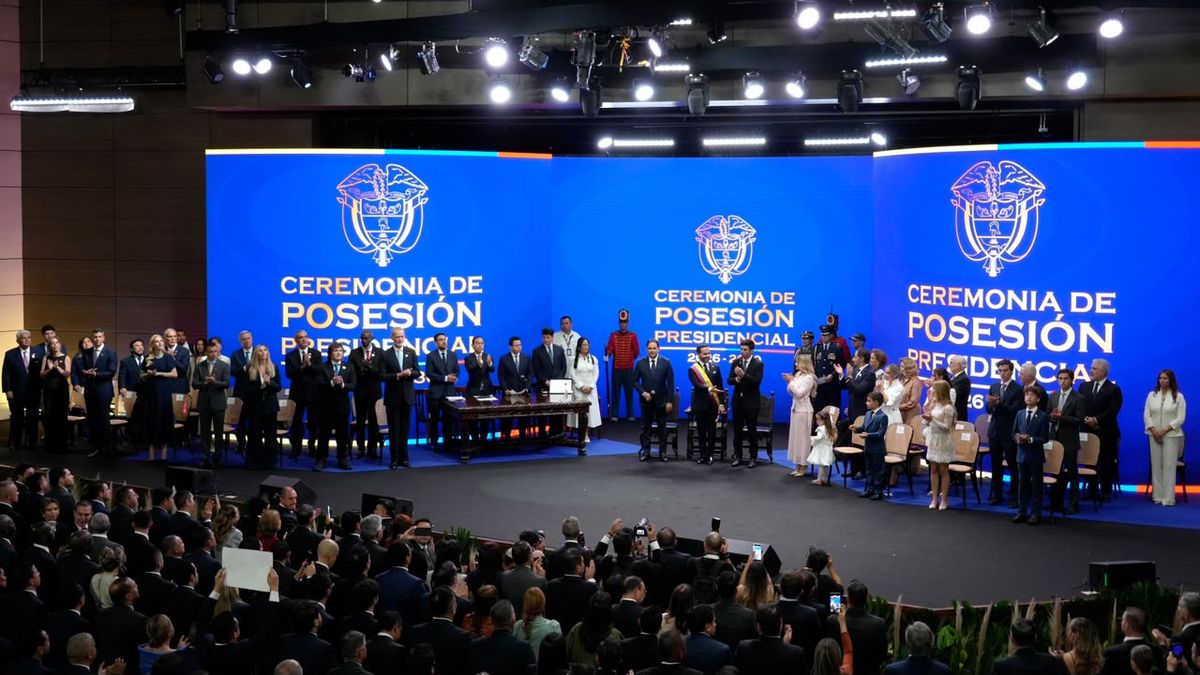 Javier Milei participó de la asunción de Abelardo De la Espriella en Colombia